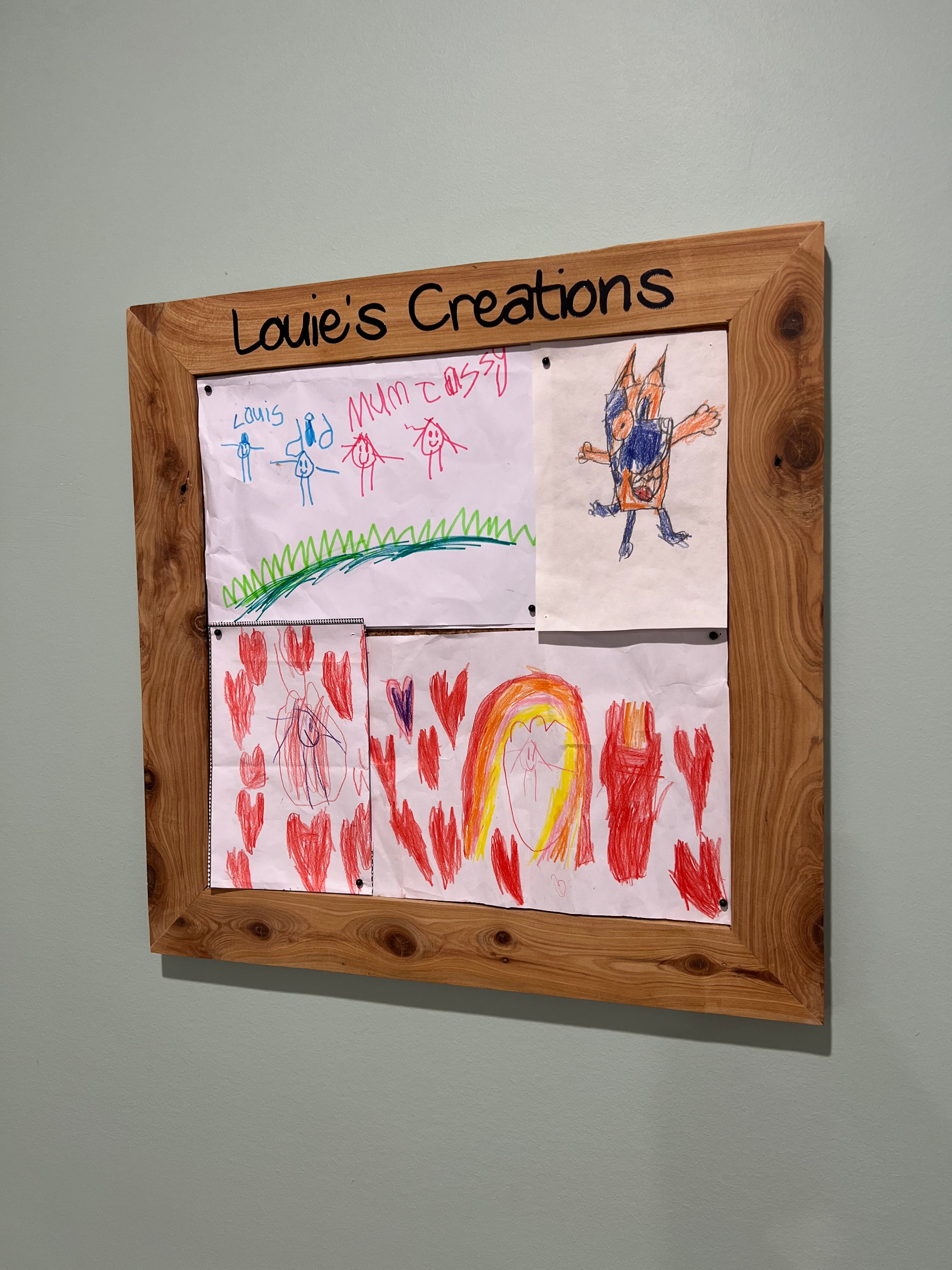 Kids art display frame – Houseoftierney