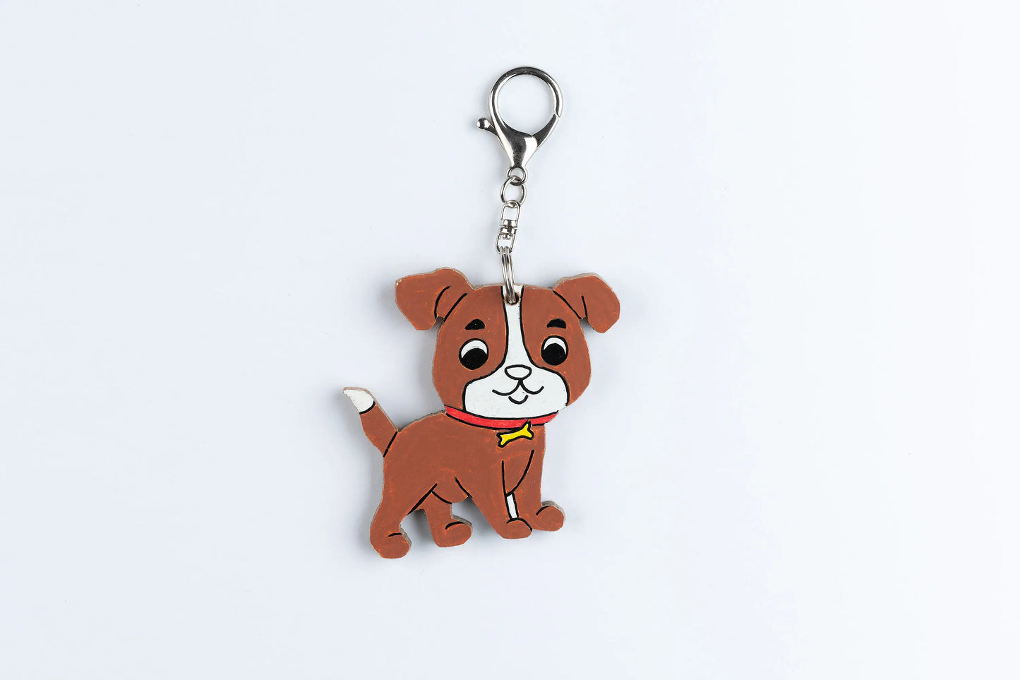 Wooden Animal Bag Tag - "Duggie" the Dog