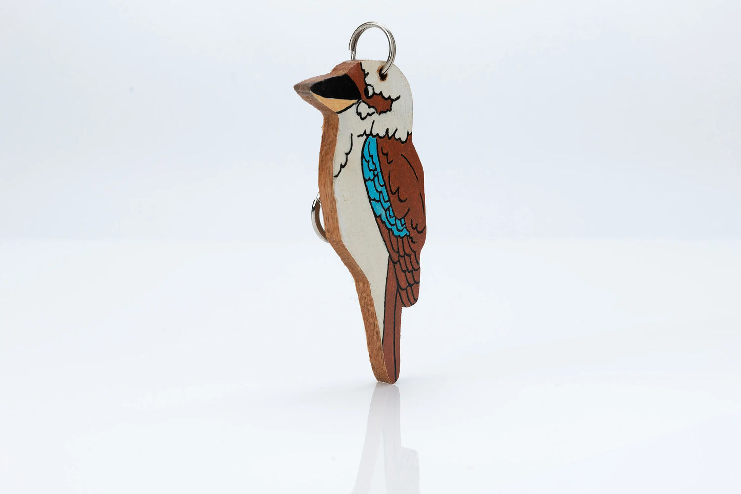 Wooden Animal Bag Tag - "Kevin" the Kookaburra