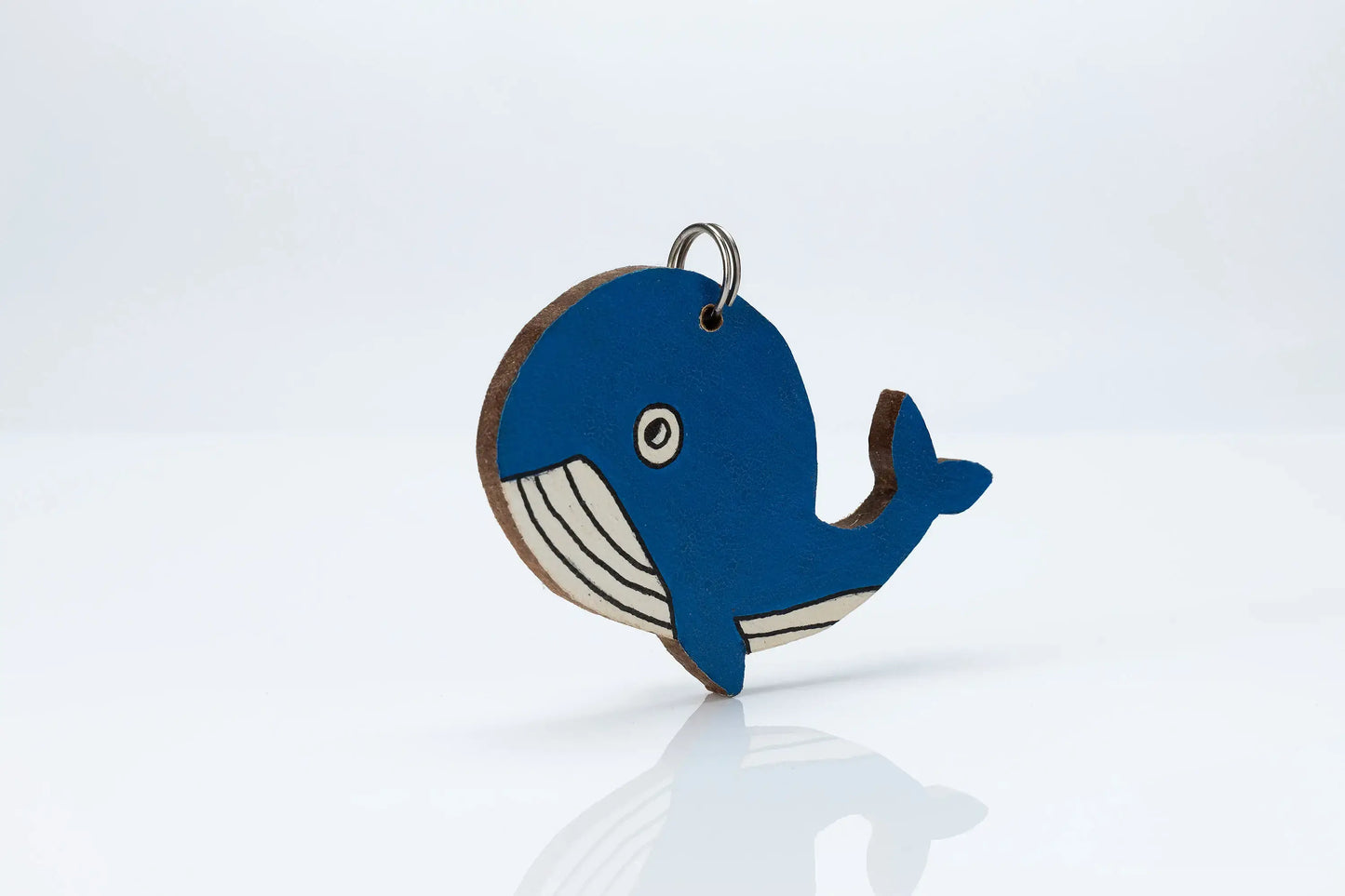 Wooden Animal Bag Tag - "Wally" the Whale