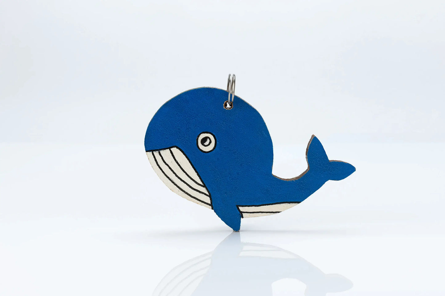 Wooden Animal Bag Tag - "Wally" the Whale