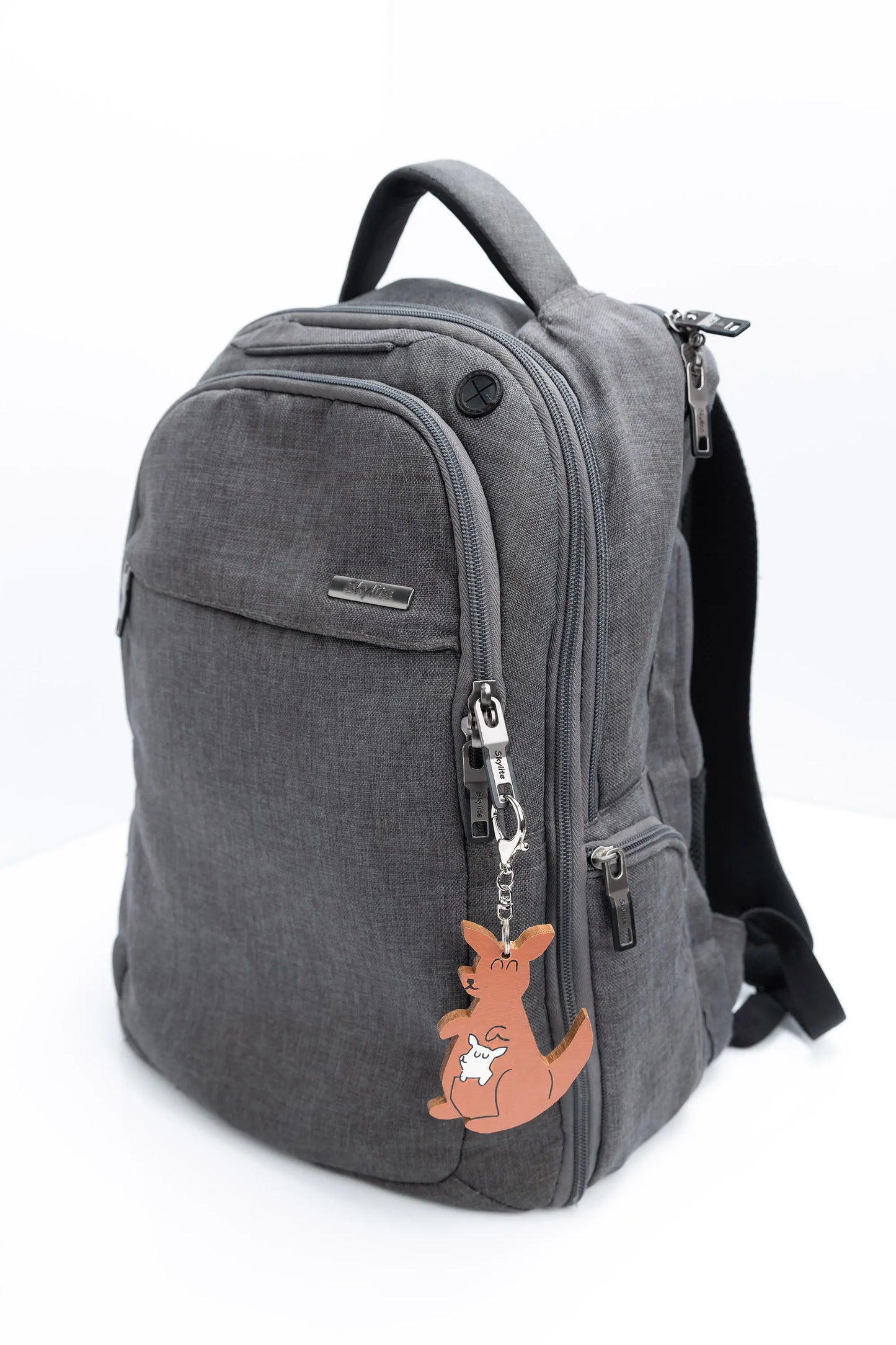 Wooden Animal Bag Tag - "Kerry" the Kangaroo