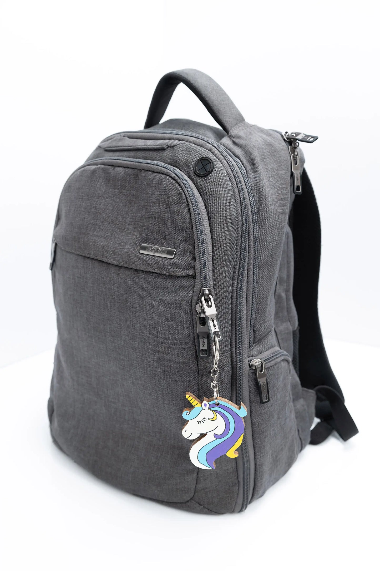 Wooden Animal Bag Tag - "Uma" the Unicorn
