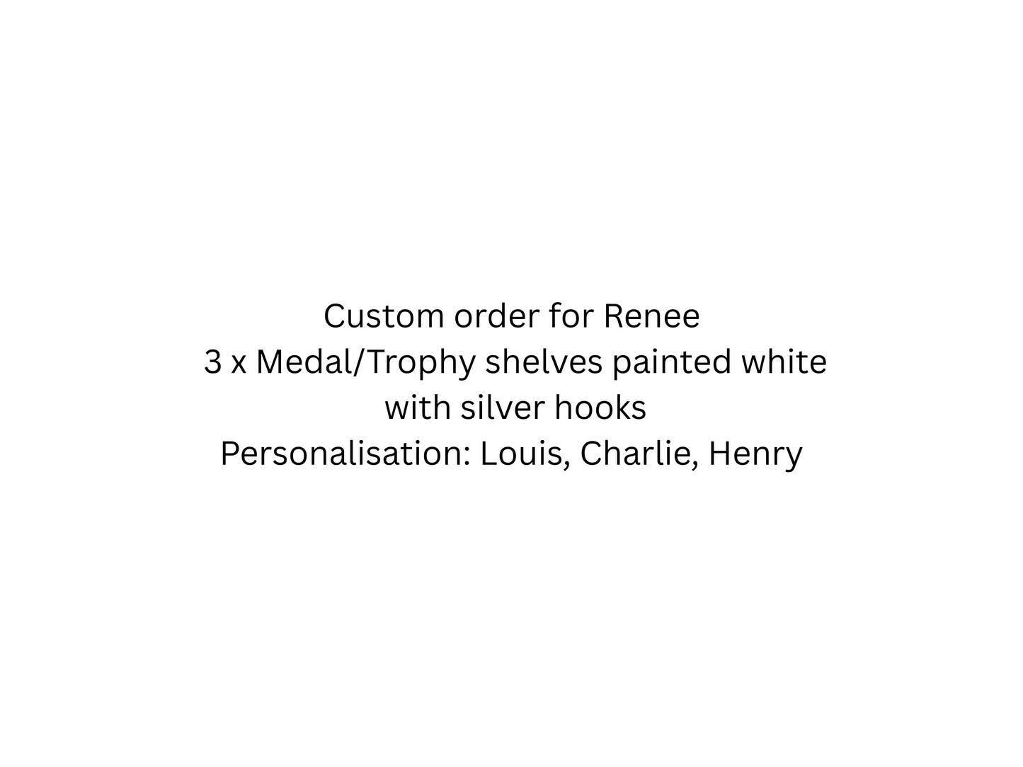 Custom order for Renee
