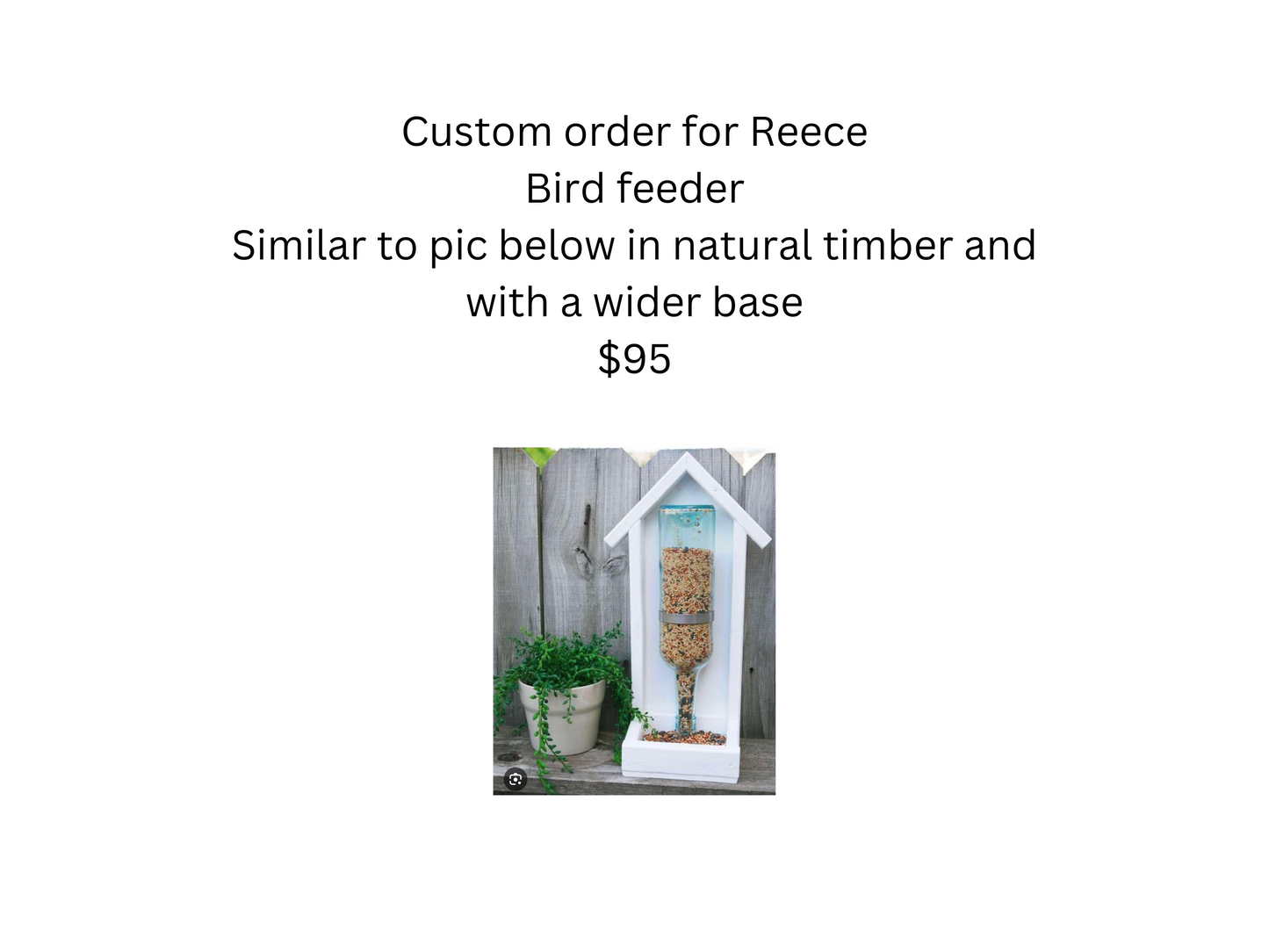 Custom order for Reece