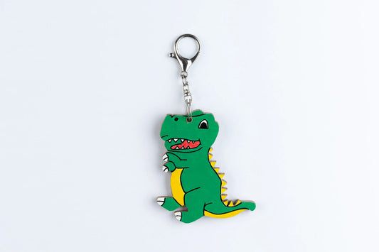 Wooden Animal Bag Tag - "Davey" the Dinosaur