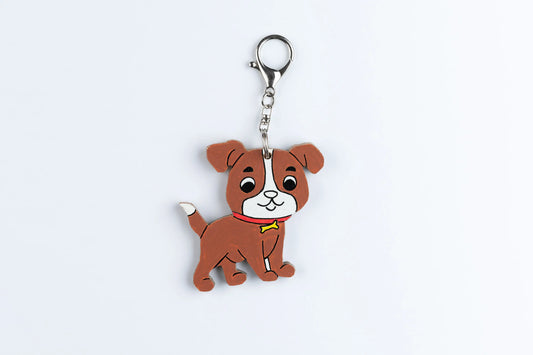 Wooden Animal Bag Tag - "Duggie" the Dog
