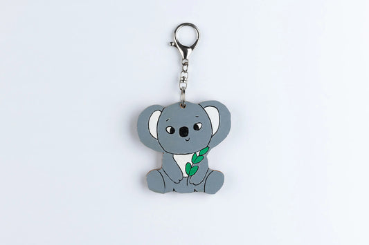 Wooden Animal Bag Tag - "Katie" the Koala