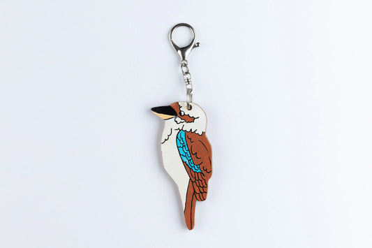 Wooden Animal Bag Tag - "Kevin" the Kookaburra
