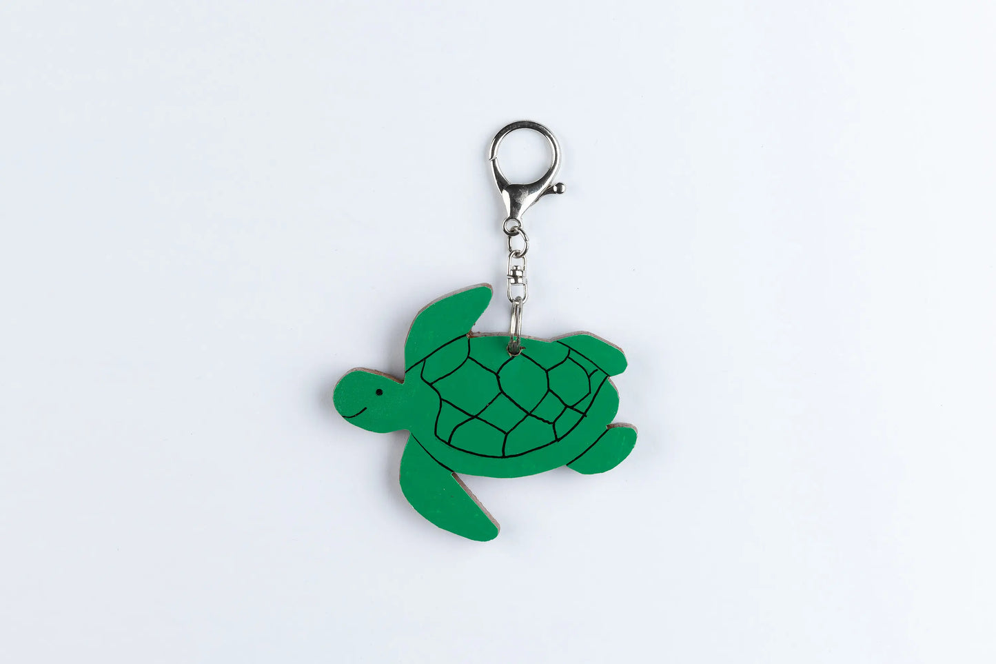 Wooden Animal Bag Tag - "Toby" the Turtle
