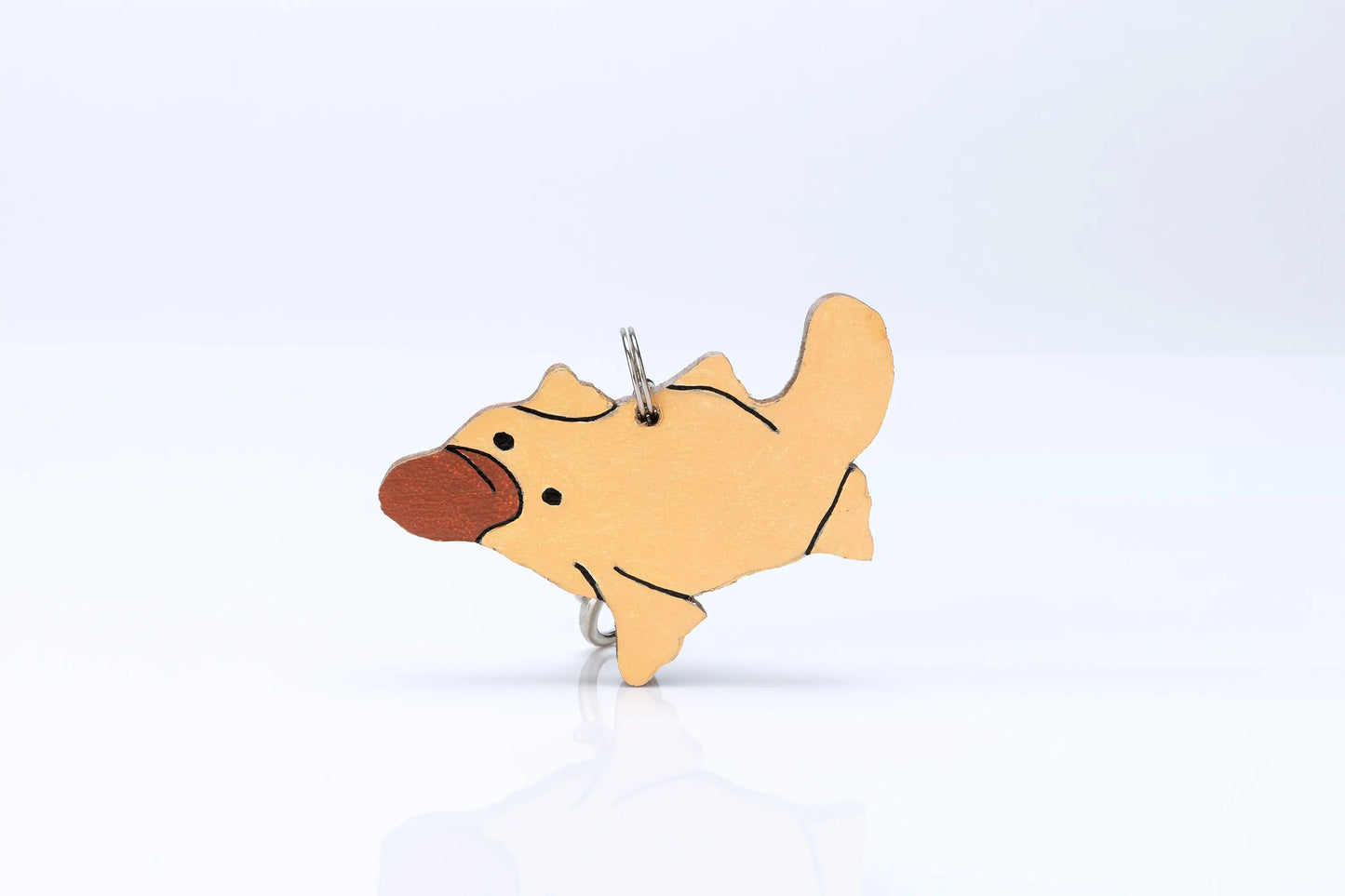 Wooden Animal Bag Tag - "Paul" the Platypus