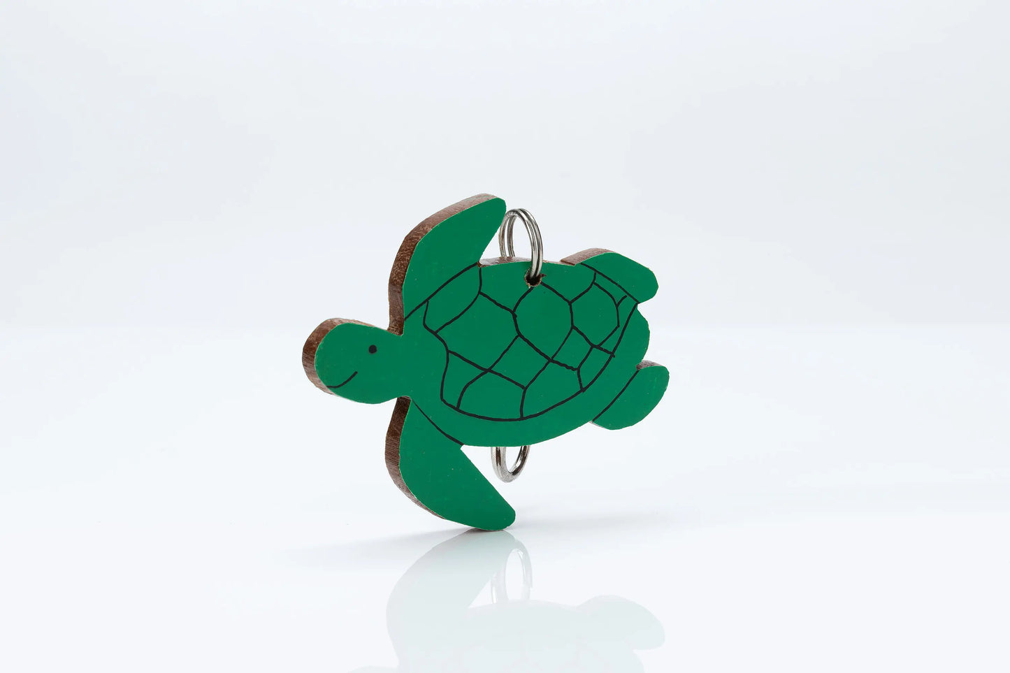 Wooden Animal Bag Tag - "Toby" the Turtle