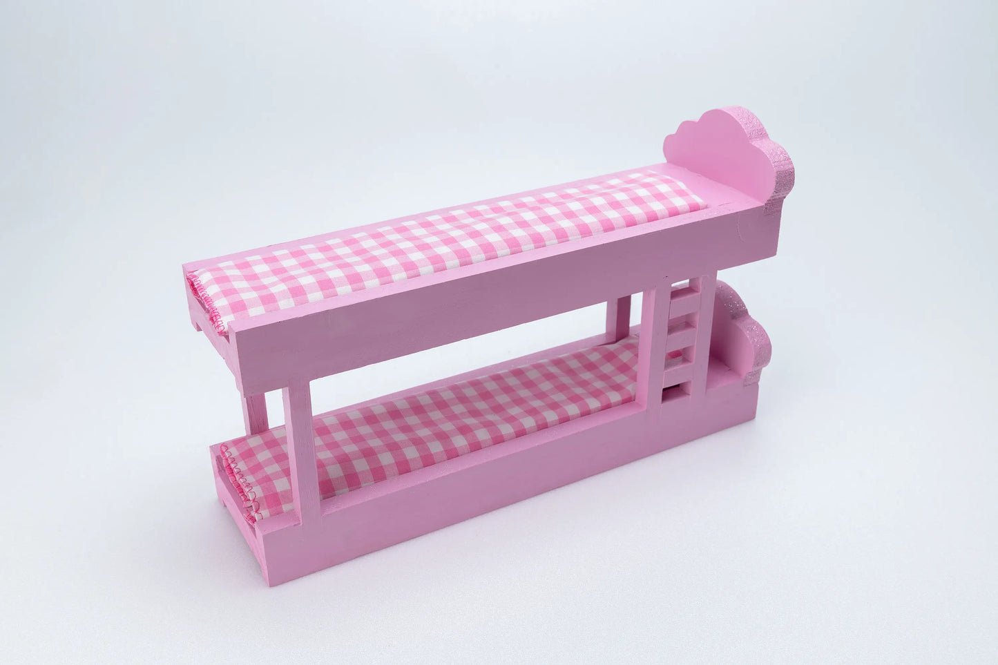 Wooden Barbie Furniture - Bunk beds - Pink