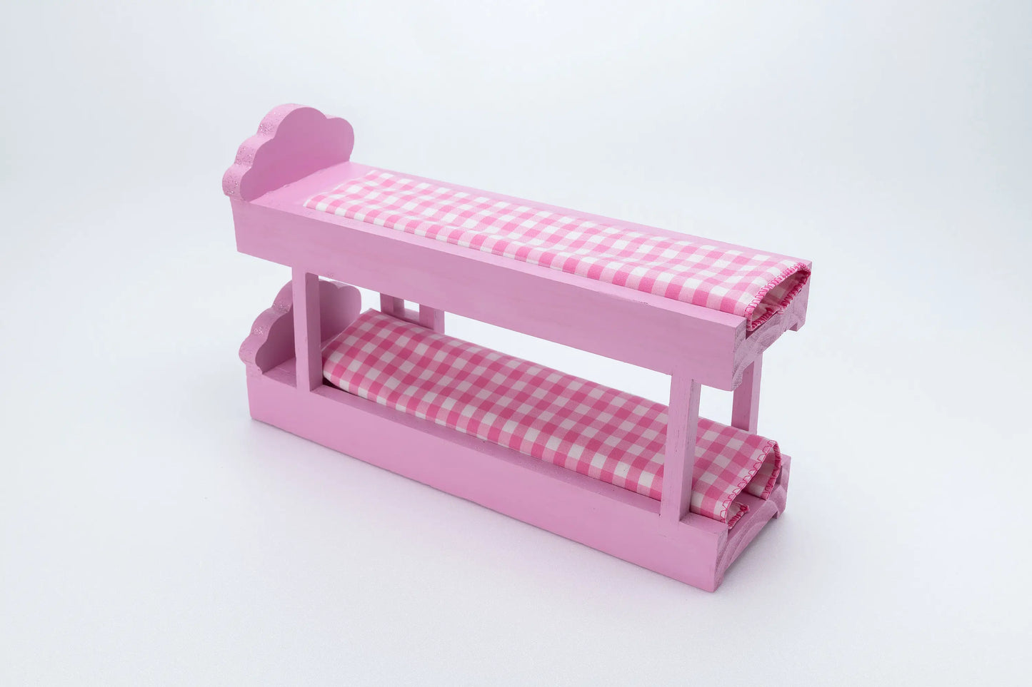 Wooden Barbie Furniture - Bunk beds - Pink